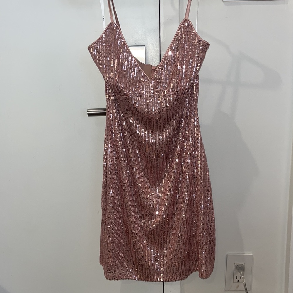 Pink Sequin Dress
